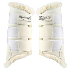 EQuest Softgamasche für Pferde, 2er Set - Champagner/Natur, S Gamaschen Pferd