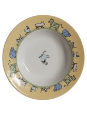 Villeroy & Boch Kinderteller Bauernhoftiere Porzellan Mehrfarbig 19cm