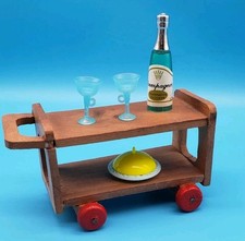 Servierwagen 50er J. Holz