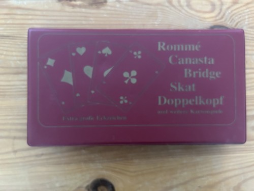 Kartenspiel set rommé - kartenspiel,