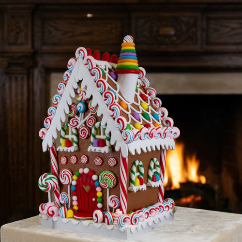 Led lebkuchenhaus 35cm - lebkuchenhaus,