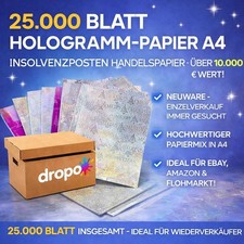 Posten 25.000 Blatt Hologramm