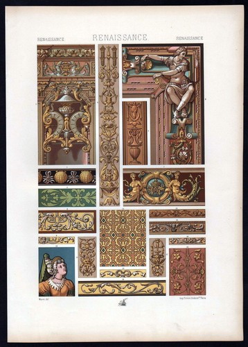 1890 renaissance ornament - 1890,