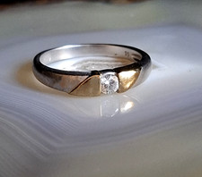 Ring Silber 925 Gold CZ