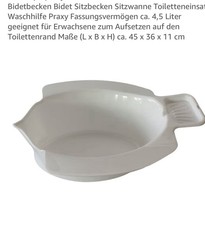 Einsatz Bidet WEIß mobiles