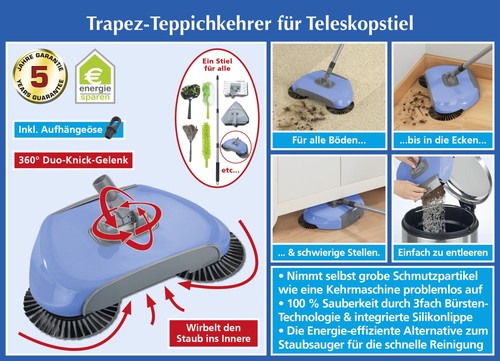 Trapez teppichkehrer für - teppichkehrer,
