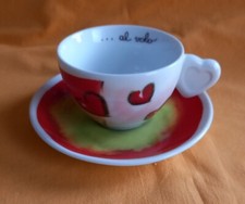 THUN große Tasse Herzgriff " Amore " Herz Cappuccinotasse mit Untertasse