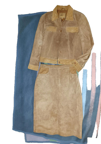 Beige arma leder kostüm - beige,
