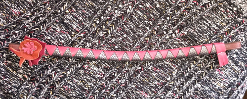 Stirnriemen braun silber rot - stirnriemen,