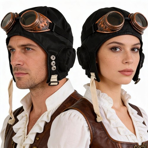 Schwarz biggles hut - schwarz,