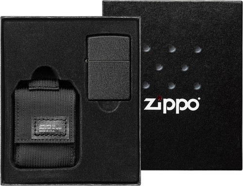 Zippo black crackle set mit - zippo,