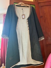 Noa Noa Steppmantel XS / S schwarz Bordüren Vintage