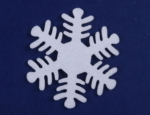 Schneeflocken aus filz - aus,