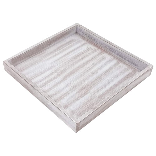 Deko tablett holz weiß grau - deko,