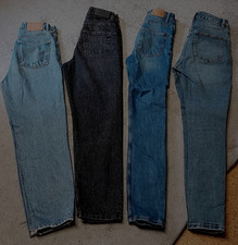 4 Stück Zara Jeanshosen Gr. 34 Gr. XS Damen High Waist Slim Fit + Regular