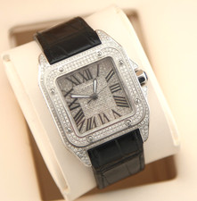 Cartier Santos 100 XL ICED OUT