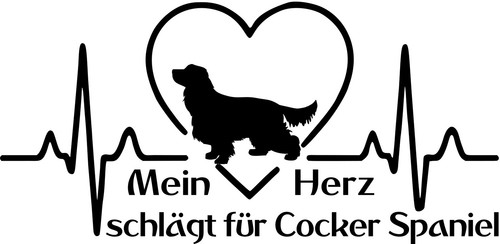 Cocker spaniel autoaufkleber - spaniel,