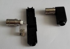 NoName 1 Stück BNC-Winkel-Kupplung, inkl. Knickschutz, RG58, unbenutzt