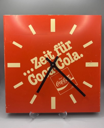 Coca cola werbe wanduhr - werbe-wanduhr, /