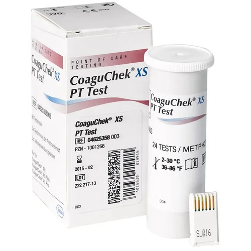 Coaguchek test 24ct - coaguchek, xs