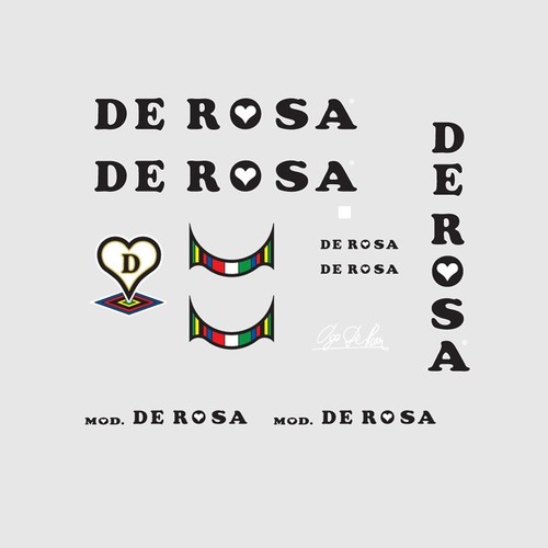 Rosa bicycle decals - de,