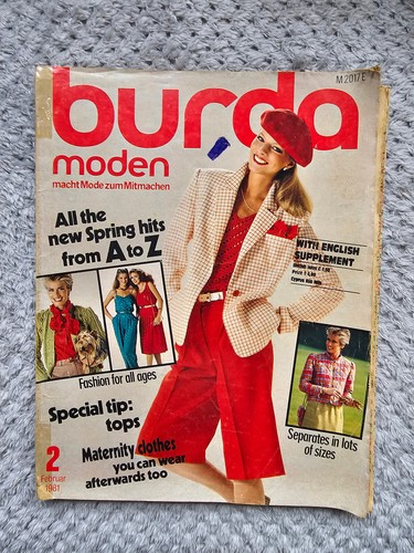 Burda magazine february 1981 - magazine,