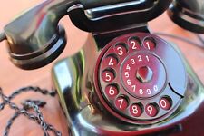 Telefon W48 schwarz mit Wählscheibe von 1961