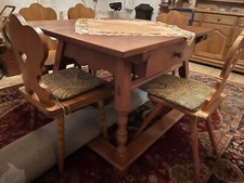 Antiker Bauerntisch Wirtshaustisch Jokeltisch Eiche massiv 120 x 98 x 80 cm