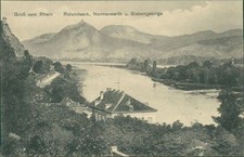 Ansichtskarte gruß vom rhein - ansichtskarte,