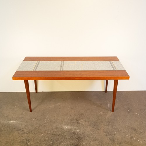 Couchtisch teak mosaik 1960er - couchtisch,