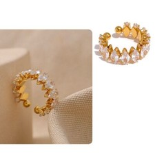 Solid 18k Yellow Gold Plated