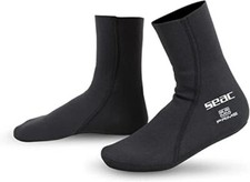 Seac Unisex Erwachsene Standard 2 mm Neopren nylongefü Tauchsocken Schwarz XL ✅