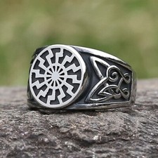 Schwarze Sonne Ring "GLITNIR"