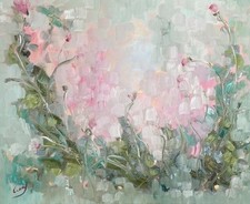 Ölbild Gemälde Blumenwiese