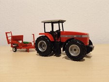 Siku Farmer 1:32 Massey Ferguson 9240 mit Rundballenwickler Kverneland