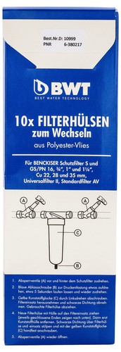 Bwt filterhülsen zum wechseln - bwt,