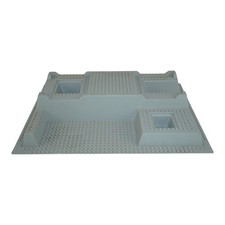 LEGO 51542 Raised Baseplate 32x48x6 hellgrau erhöhte Grundplatte gebraucht