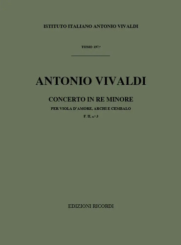 Concerto per viola amore - concerto,