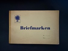 Schaubek Auswahlheft gefüllt mit alten Briefmarken, alle mit Falz Nachlass