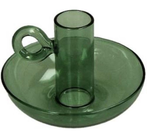 Kerzenständer glas grün - grün, 10