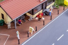 Faller 170316 Spur H0 PREMIUM Straßenfolie Klinkerpflaster, rot