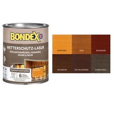 Bondex Wetterschutz-Lasur 0,75L Holzlasur für Außen Farbwahl B-WARE