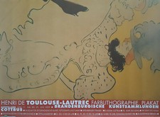 HENRI TOULOUSE LAUTREC 2003 Ausstellung Plakat Poster Cottbus Farblithographie