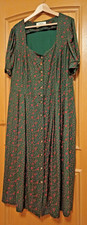 Salzburger Dirndl Kleid H. Moser Gr. 54 lang Visk./Leinen grünrot neu o. Etikett