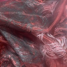 10 m Kreise Organza Stoff