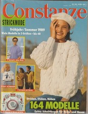 Rarität von 1989:  Constanze SH 1/89  Strickmode Frühjahr / Sommer,  164 Modelle
