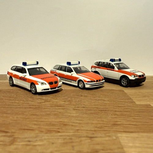 Herpa nef notarzt bmw - 3x,