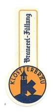 Bieretikett Klosterbrauerei