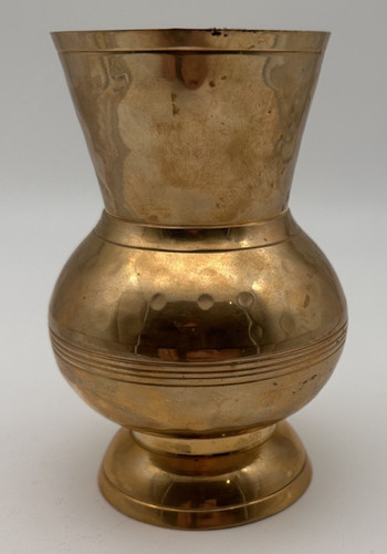 Vintage messing vase india - messing,