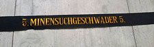 Mützenband Marine 5. Minensuchgeschwader 1958 - 1983 ca.3x140cm